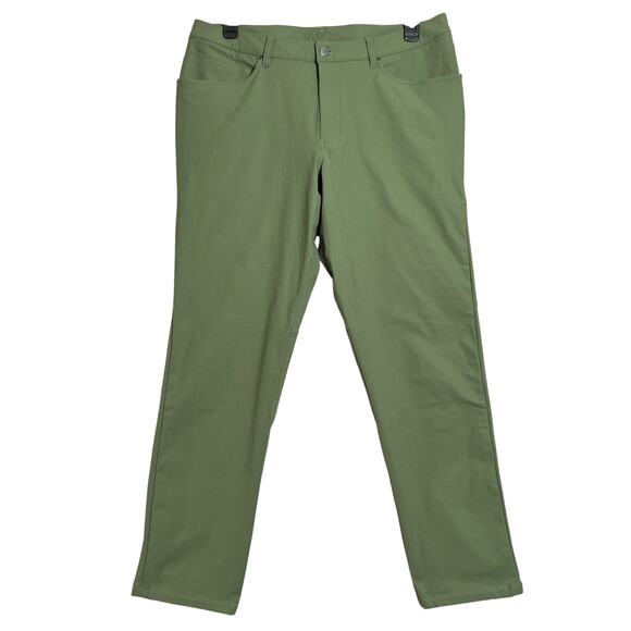 Lululemon ABC Pant Classic-Fit 5 Pocket Pant MENS 36 x 31 Green Chino NWOT